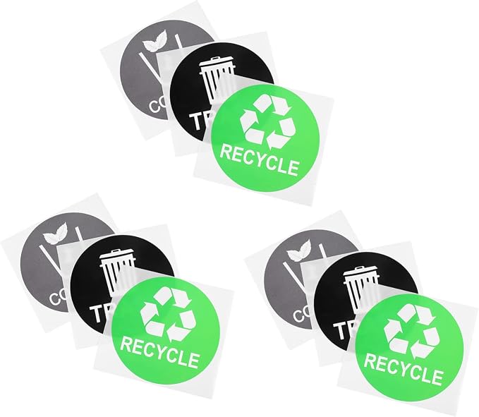 9pcs Garbage Classification Stickers