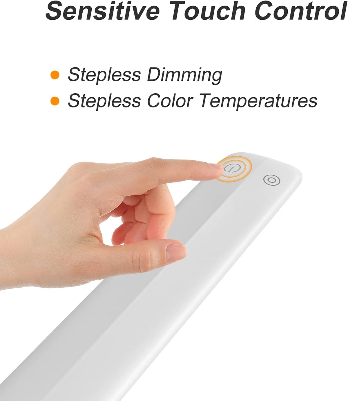 YOUKOYI LED Desk Lamp with Clamp,Flexible Gooseneck Architect Table Lamp - 5 Brightness Levels & 4 Color Modes, Touch Control, Eye-Care 10W Desk Light for Home/Office/Reading/Work(White)