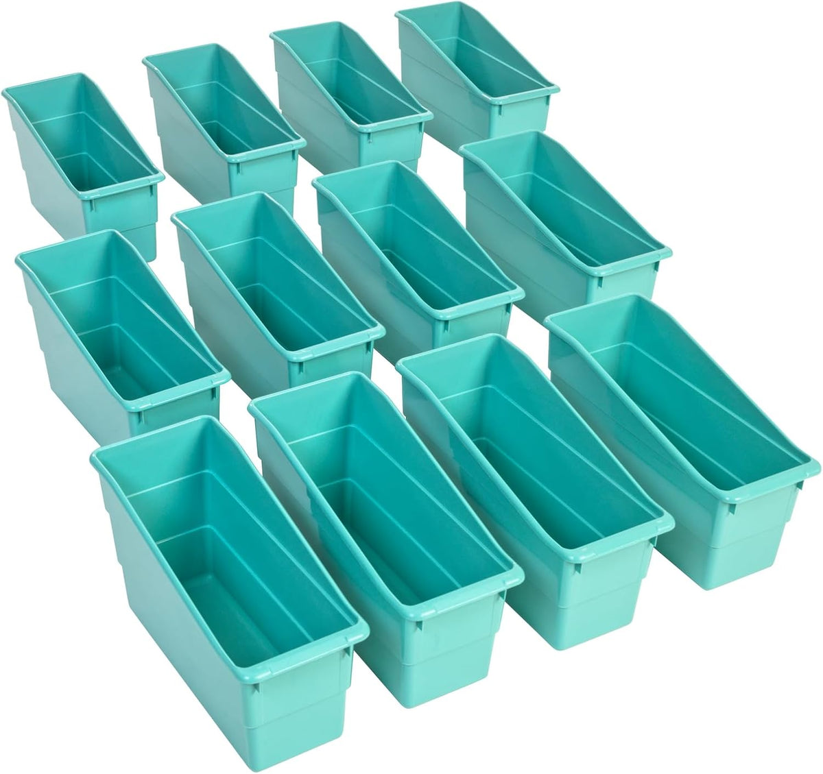 Really Good Stuff Durable Book & Binder Holders 12-Pack, Water