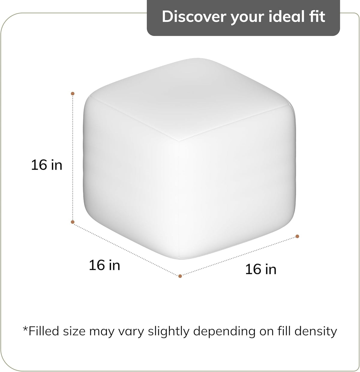 Anji Mountain 16" H x 16" W Handmade Pouf Ottoman for Living Room & Couch