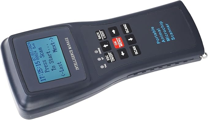 Sonew Pet Microchip Scanner Handheld ID Reader with Capability, Automatic Data Storage & USB Connectivity (HDX+FDXB)