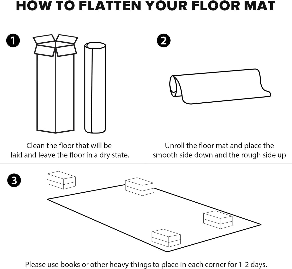 Clear Floor Mat for Home, 5'×8' Large Non-Slip Durable Plastic Rug