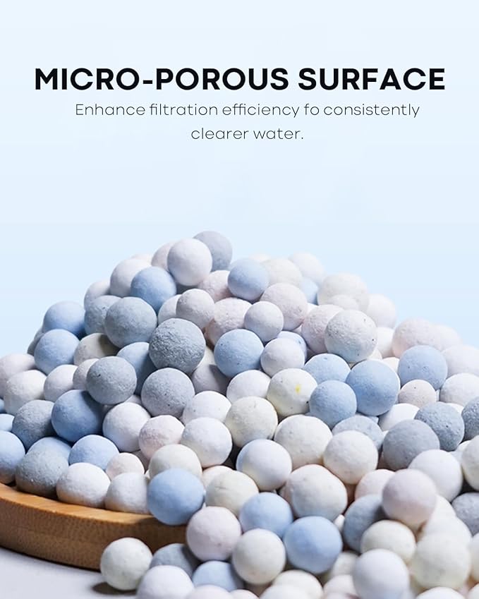 Wonderfactory 2 Pack G1 Filter Media Replacement, Sponge Ceramic Rings Bio