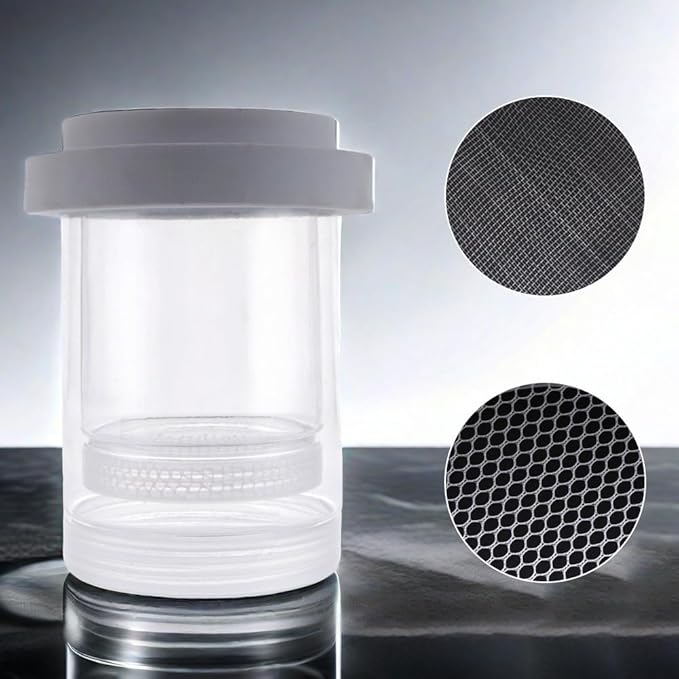 2 Pack Floating Hatching Box Acrylic Suspended Fish Tank Isolation Box Breeding Box Fish Egg Isolation Net Incubation Box (L-Fine Mesh and M-Coarse Mesh)