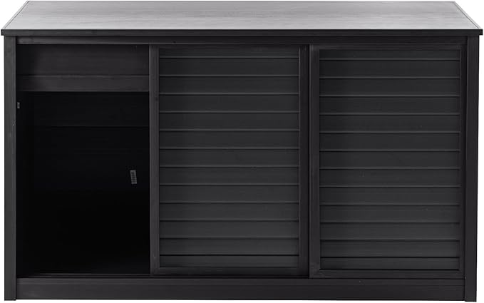 New Age Pet ECOFLEX Large Reptile Enclosure with Matching Cabinet Stand Set in Black