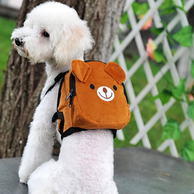 Pet Backpack, Cute Dog Backpack with Adjustable Straps for Small Dogs Cats. Dog Saddle Bags for Outdoor Travel Hiking