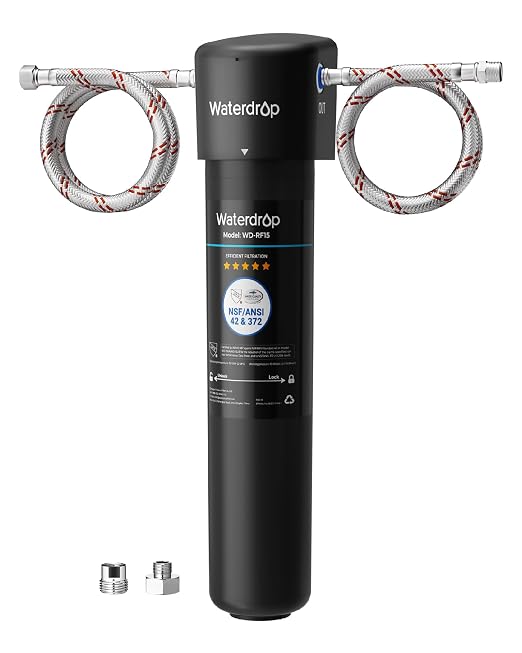 Waterdrop 15UA Under Sink Water Filter System, 2 Years, Bad Taste & Odor