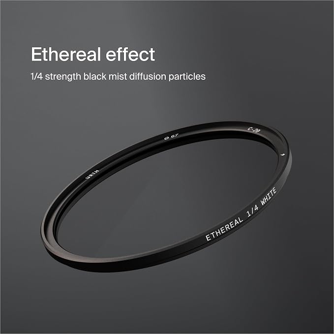Urth 67mm Magnetic Ethereal White Mist ¼ Diffusion Lens Filter — Cinematic