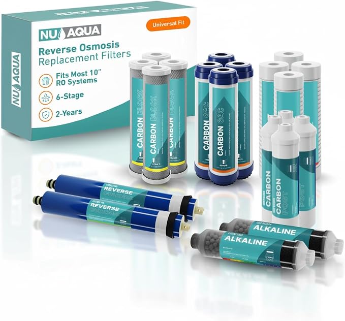 NU Aqua Reverse Osmosis Water Filter System Replacement Set