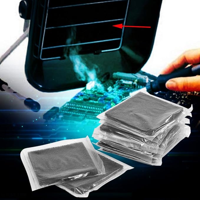 10pcs Activated Carbon Filter 13cm x 13cm Efficient Fume Extractor