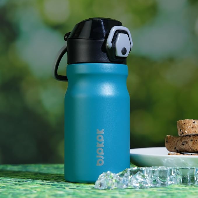 BJPKPK 14 oz Insulated Water Bottle, Stainless Steel Flask | Leak Proof Locking