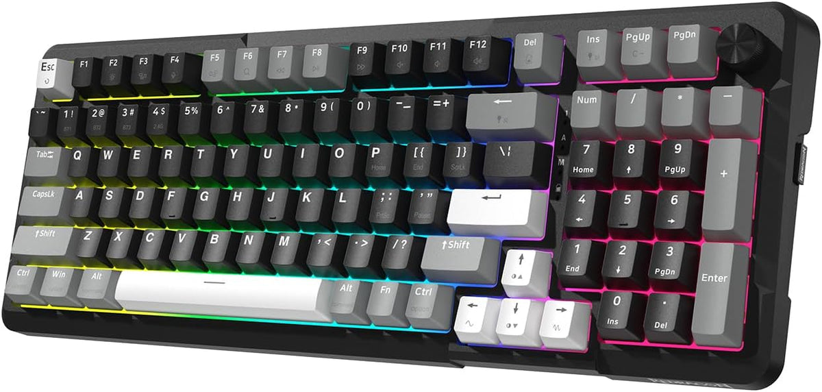 Redragon K742 Wireless Mechanical Gaming Keyboard with Knob for PC Computer