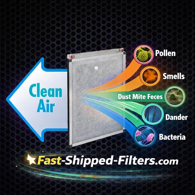 Fast-Shipped-Filters 3 Pack 20x25 Replacement Filters Compatible