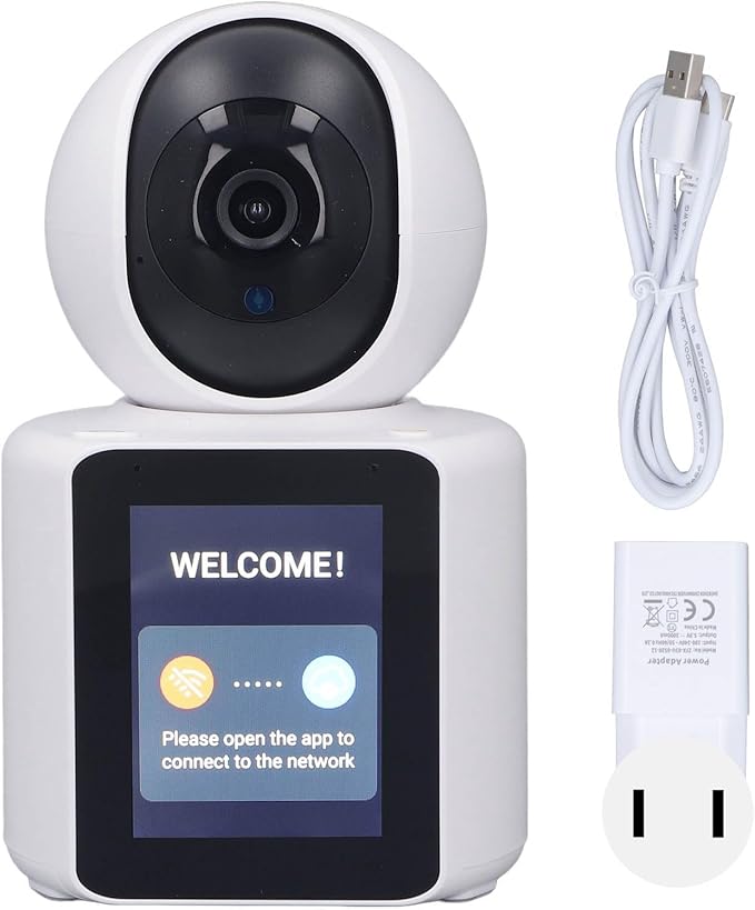Video Calling Pet Dog Indoor Camera, Two Way Video Camera, Security Camera for Home, Baby Elder Nanny Dog Pet Camera with Phone app, AI Motion Detection (US Plug)