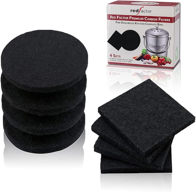 RED FACTOR 8 Pack Extra Thick Charcoal Filters