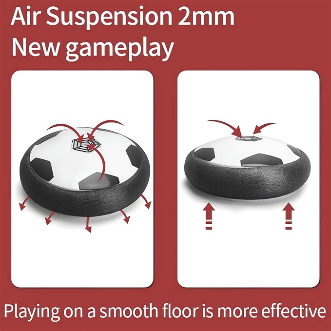 Ivieicip Active Gliding Disc - 2023 New Light up Indoor Soccer Ball Games Rolling for Dogs, Interactive Automatic Self Moving Dog Toys, Flying Saucer Aggressive Chewers (Sound)