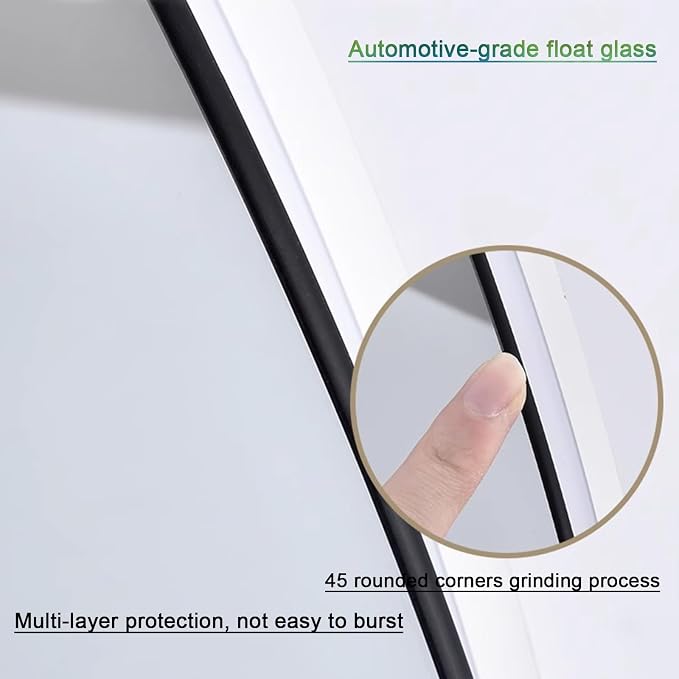 Bathroom Mirror with LED Lights，Illuminated Led Bathroom Mirror with Demister