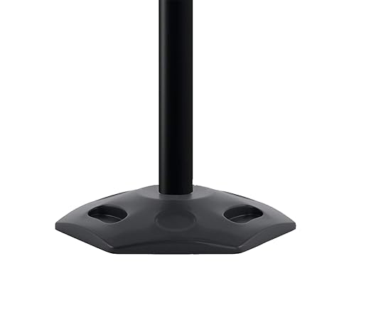CCW Series WBB-200D - Set of 2 Retractable Dual Belt Barrier Stanchion, Heavy Duty Rubber Base, Black Post (11 Foot Belt, Red with"Danger - Keep Out" White Letters Belt)