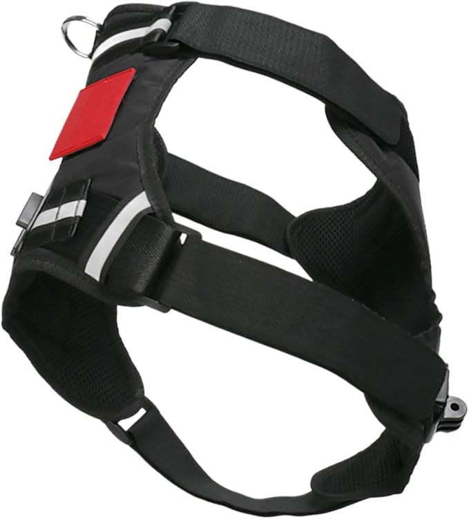 3. Lightweight Dog Chest Mount for Action Cameras ABS Harness with Multi-Angle for 8-35kg Outdoor Pets Dog Perspective Harness