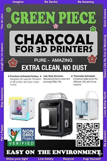 Activated Carbon for 3D Printers & Laser Engravers – Thermally Activated
