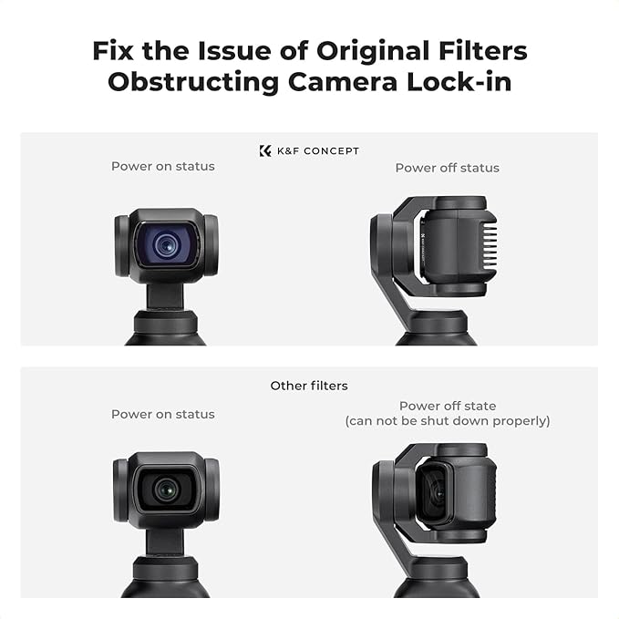 K&F CONCEPT ND, Effect Filter for DJI Osmo Pocket 3, Light Pullution Reduction