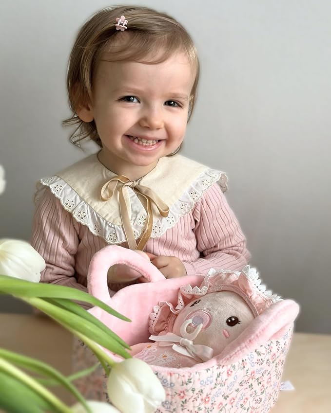 LeyaDoll Soft Baby Doll Set, Pretend Play