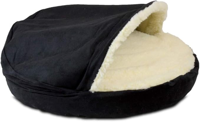 Snoozer Luxury Orthopedic Cozy Cave Pet Bed, X-Large, Black