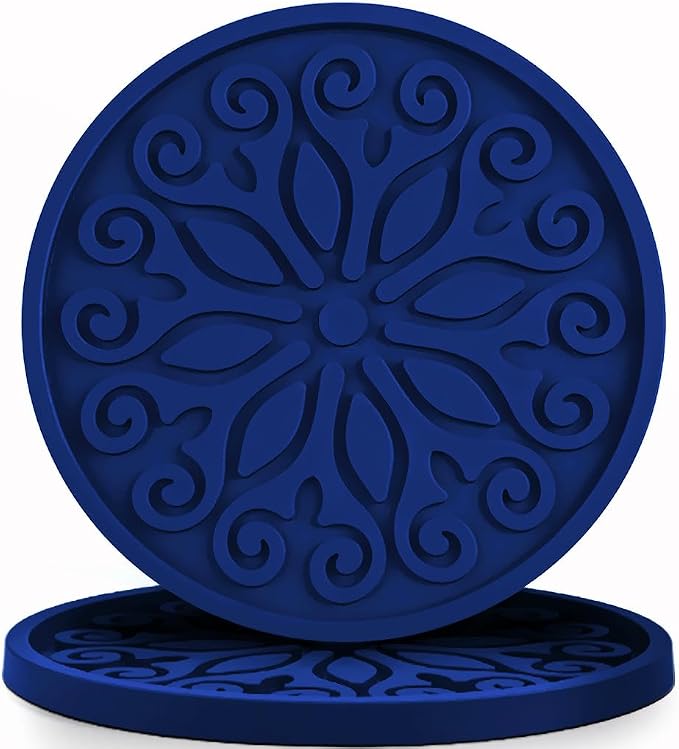 Silicone Coasters for Drinks, Resistant Reusable Drink Coasters-Great Gift for