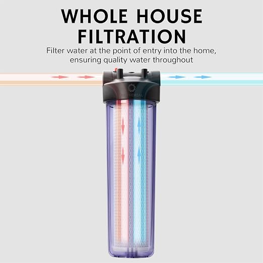 Airthereal Whole House Water Filter Housing, Sediment Filter