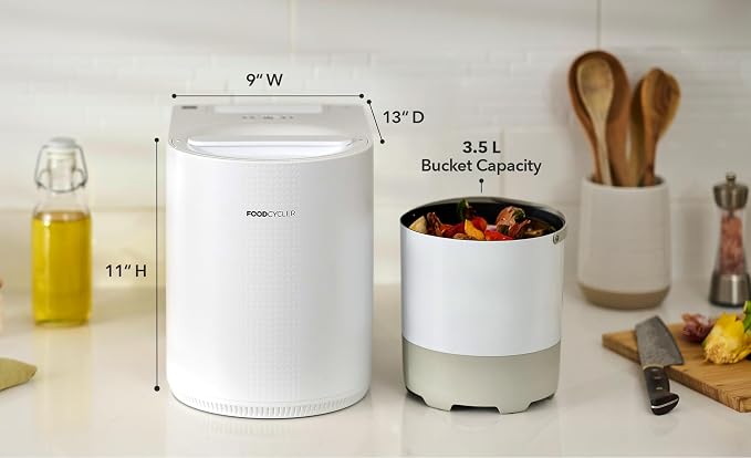 Food Cycler Eco 3 Compact Kitchen Food Recycler | Indoor Composter Bin