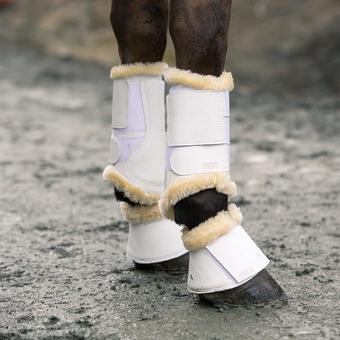 HORZE Signature Bell Boots - White - M