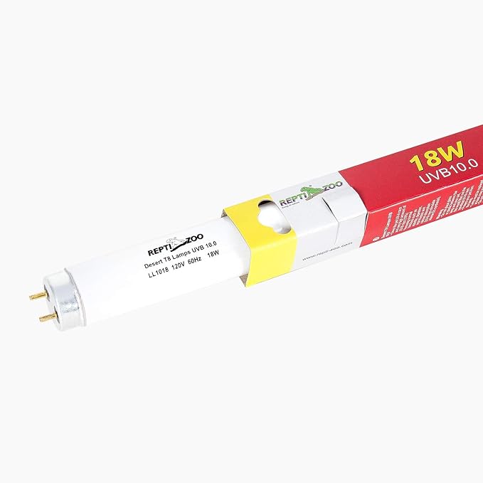 REPTI ZOO Reptile 18W 10.0 UVB Fluorescent Bulb Lamp Desert T8 Bulb 24 Inches