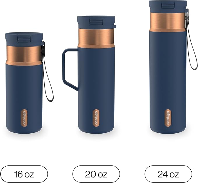 Contigo SnapSeal 20 oz Stainless Steel Vacuum-Insulated Water Bottle