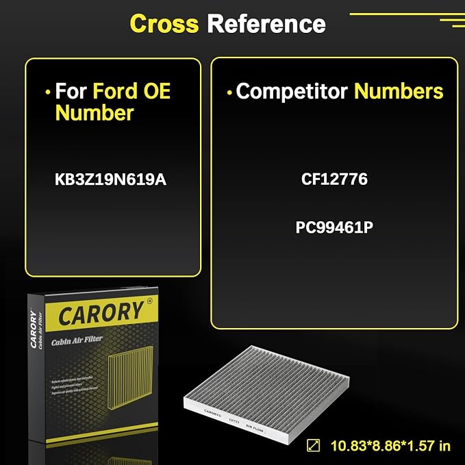 Cabin Air Filter w/Activated Carbon