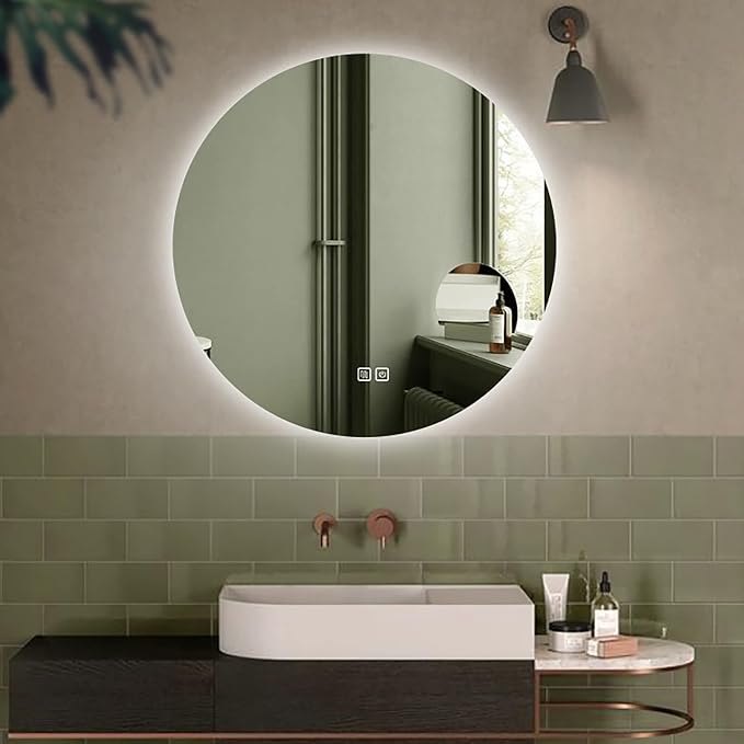 Led Mirror for Bathroom, Bathroom Mirrors for Vanity, Shatter-Proof,
