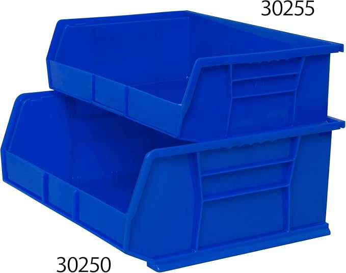 Akro-Mils 30255 AkroBins Plastic Storage Bins, Space-Saving Stackable Bins