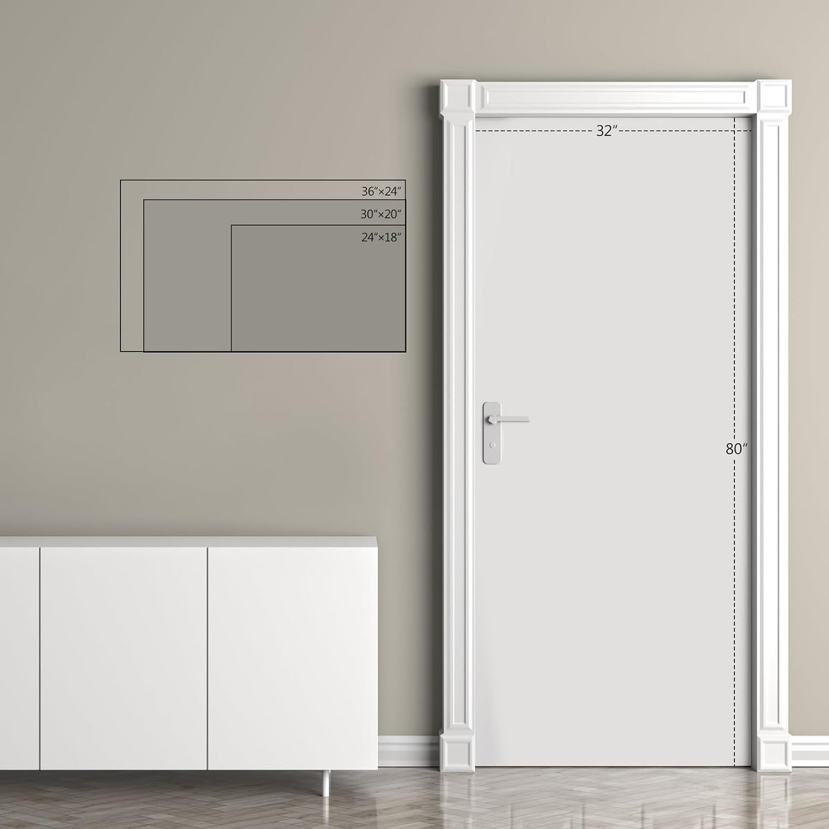 ARCOBIS Cork Board White Board Combo with MDF Wood Frame