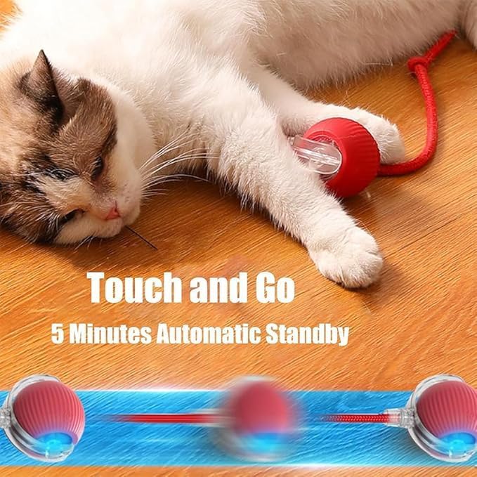 Valentines Day Gifts 2025 New Electric Dog Ball Toy,360° Smart Automatic Interactive Rolling Ball, Smart Pet Toy,Interactive Dog Toys,Gift for Kids
