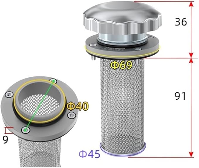 1pc Air filter EF1-25 /EF2-32 /EF3-40 /EF4-50 /EF5-65 /EF6-80