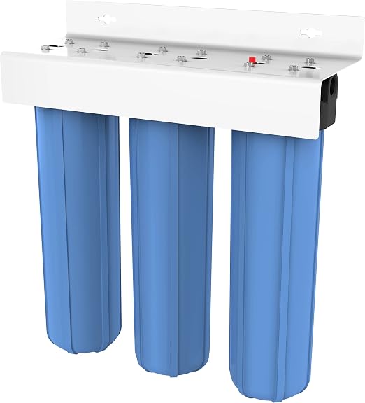 Pentair Pentek BBFS-222 Big Blue Three-Housing Filtration System, Holds 20" x
