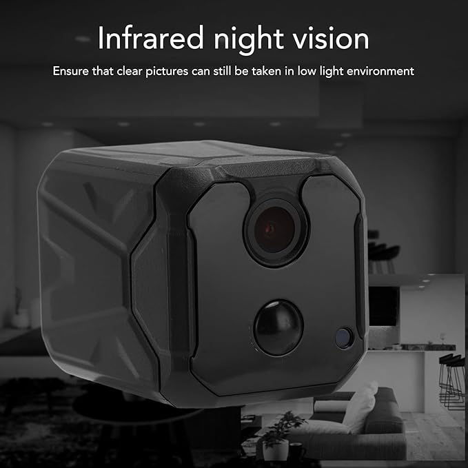 Sanpyl Small Camera, 1080P Mini Home Security Camera, Mini Nanny Cam Pet Dog Baby Camera with Infrared Night Vision, Motion Detection, Support APP