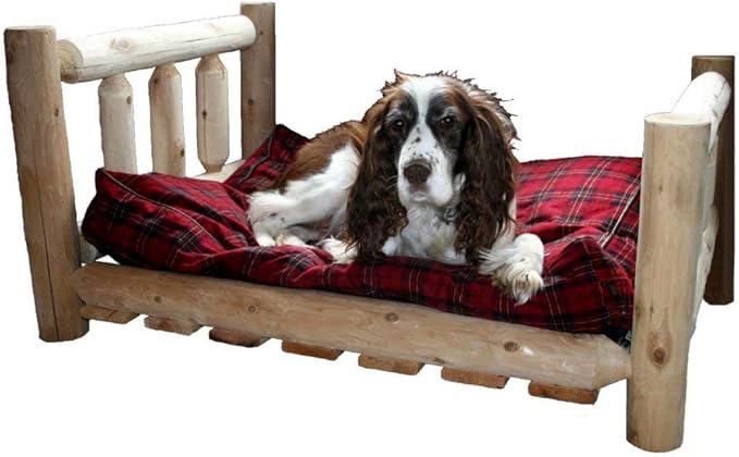 Lakeland Mills Pet Bed, Medium: 40 L x 30 W x 20 H (30 lbs.), Brown