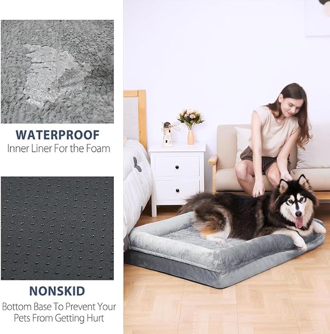 Cozy Washable Pet Bed: Fluffy, Plush Lounger & Soft Mattress for Small or Large Pets - Indoor, Portable Sleeping Mat for Ultimate Comfort (X-Large)