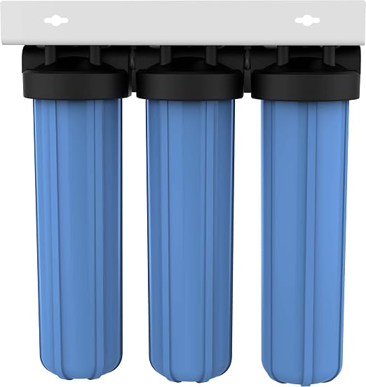 Pentair Pentek BBFS-222 Big Blue Three-Housing Filtration System, Holds 20" x