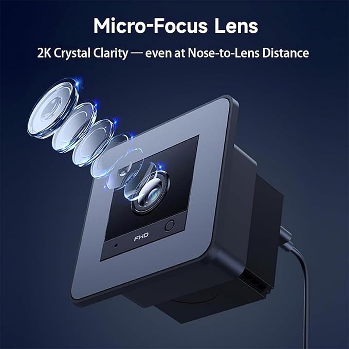 2K HD Aquarium Camera, 140° Wide-Angle Anti-Glare Night Vision WiFi, Aquarium Camera for Fish Tank, for Reptile Terrarium with AI Motion Detection 2-Way Audio (Black)