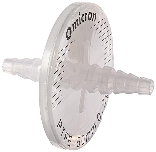 Omicron 200050R PTFE Venting Filter Disc, 60 psi Maximum Operation Pressure