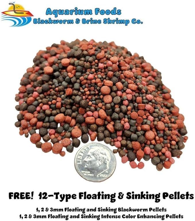 Aquatic Foods Inc. Crickets - Freeze-Dried All Natural Crickets for Large Fish, Reptiles, Turtles, Birds, Hamsters, Hedgehogs, Sugar Gliders, All Lizards…1oz Sm Round Jar
