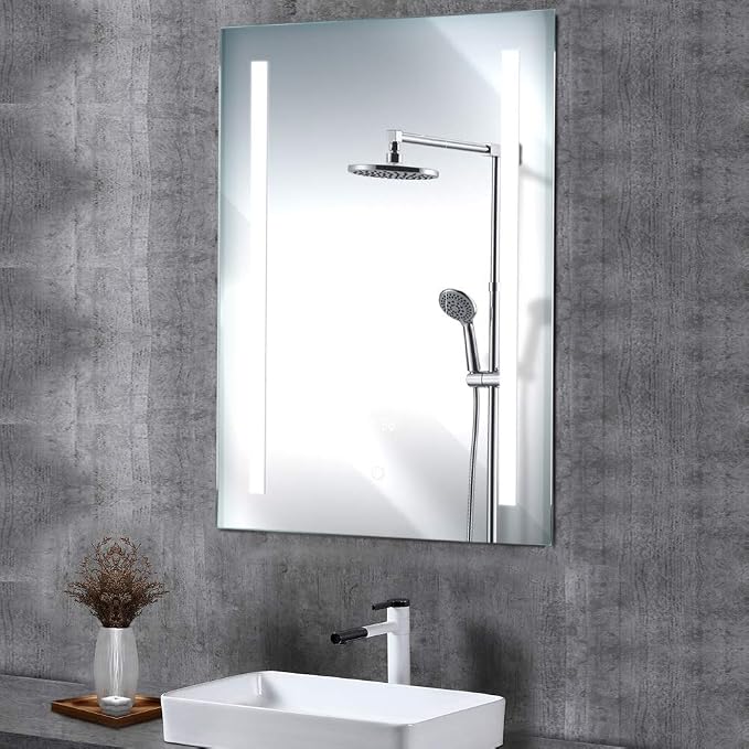 LED Bathroom Mirror with Demister Pad and Touch Switch