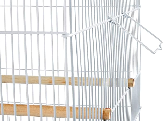 Mcage Lot of Breeding Flight Bird Cage for Aviaries Canaries Budgies Finches Lovebird Parakeet (30"x18"x18" White with Divider)