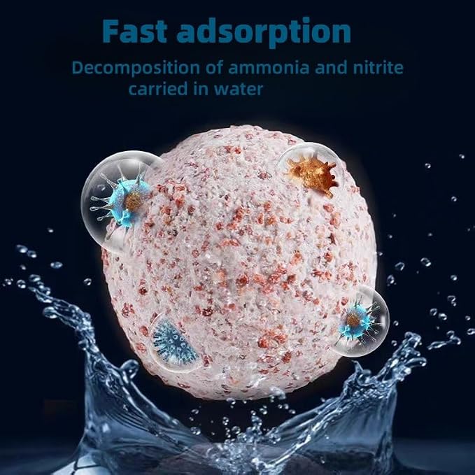 1.1 lbs Aquarium Ceramic Bio Filter Ball Sphere Fish Filter